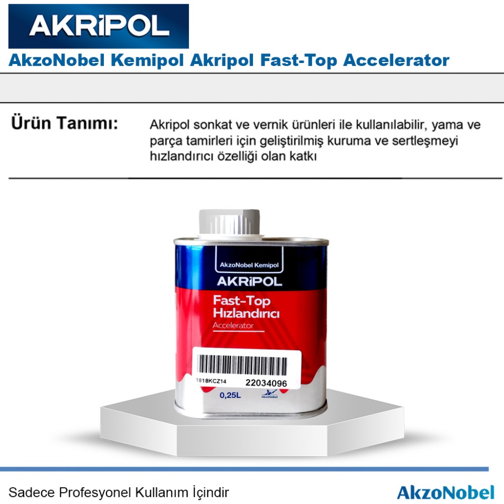 AkzoNobel Kemipol Akripol Fast-Top Accelerator 1/4 250 ML