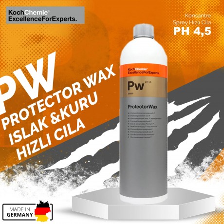 Koch Chemie PW Protector Wax Islak & Kuru Konsantre Hızlı Sprey Cila 1Lt.