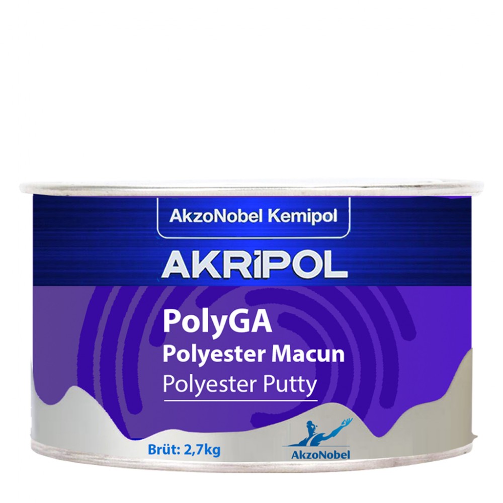 AkzoNobel Akripol Poly GA Galvaniz Polyester Macun 2,7 KG