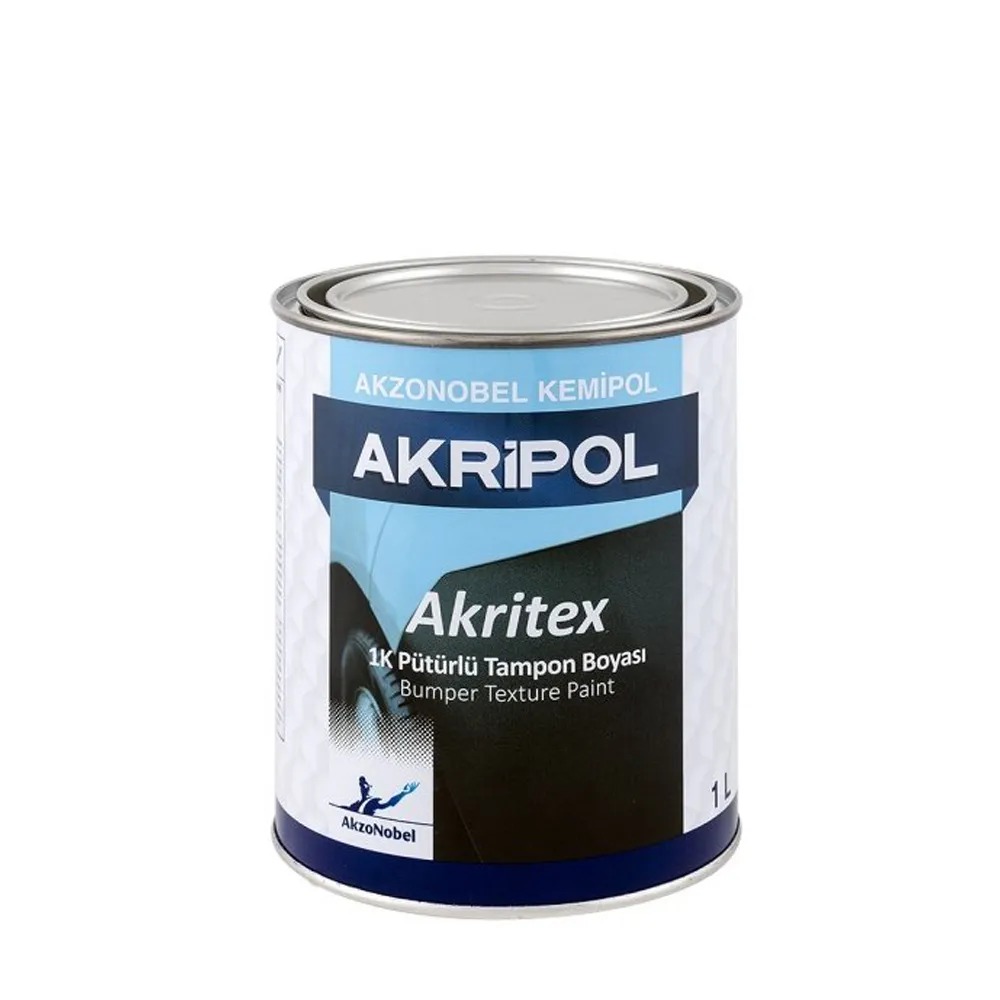 AkzoNobel Akripol Akritex 1k Pütürlü Plastik Tampon Boyası 1 Litre