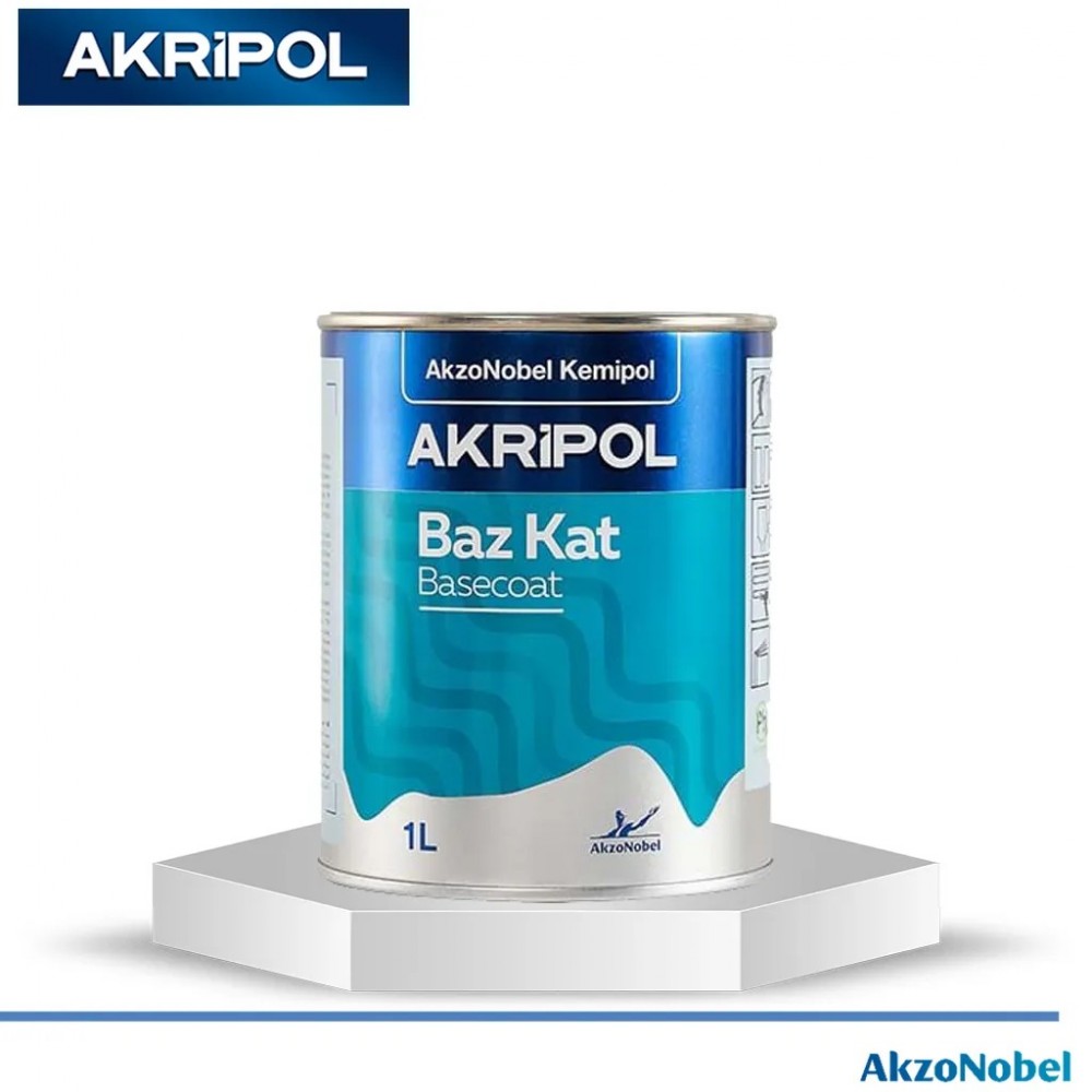 AkzoNobel Kemipol Akripol Baz Kat Son Kat Boya Fiat - FI-486 Kristal Mavi (2.Grup)