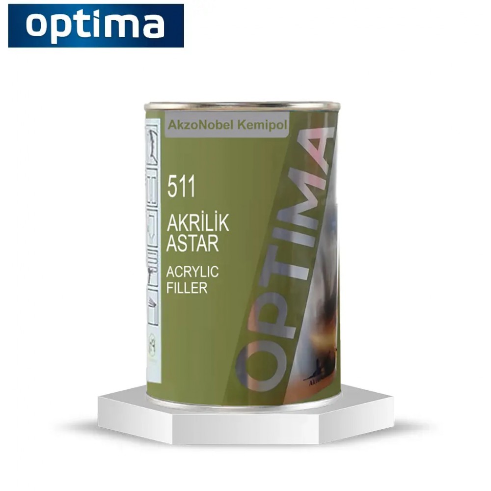 AkzoNobel Kemipol Optima 511 Akrilik Astar 3.7 Litre