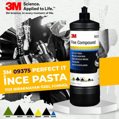 3M 09375 Perfect It Kılcal Çizik Çıkarıcı İnce Sıvı Pasta 1 Litre