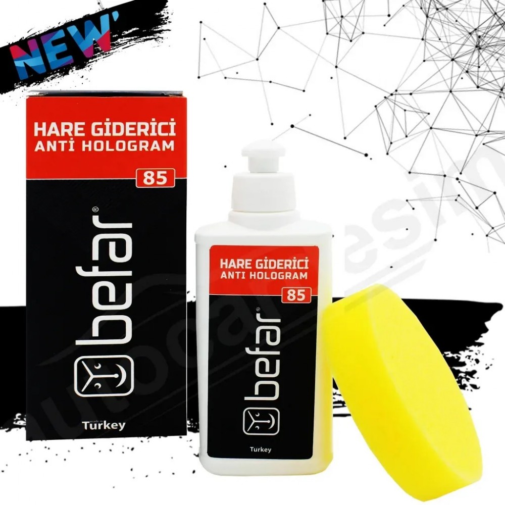 Befar 85 Hare Giderici Anti Hologram Pasta 250ML + Uygulama Pedi