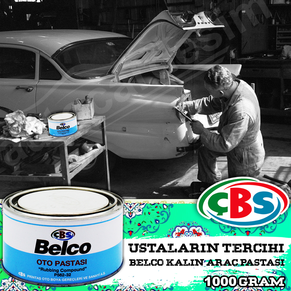 ÇBS Belco Çizik Giderici Kalın Araç Pastası 1 KG