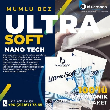 Bluemoon Ultra Soft Antistatik Mumlu Bez Boya Öncesi Temizlik Bezi