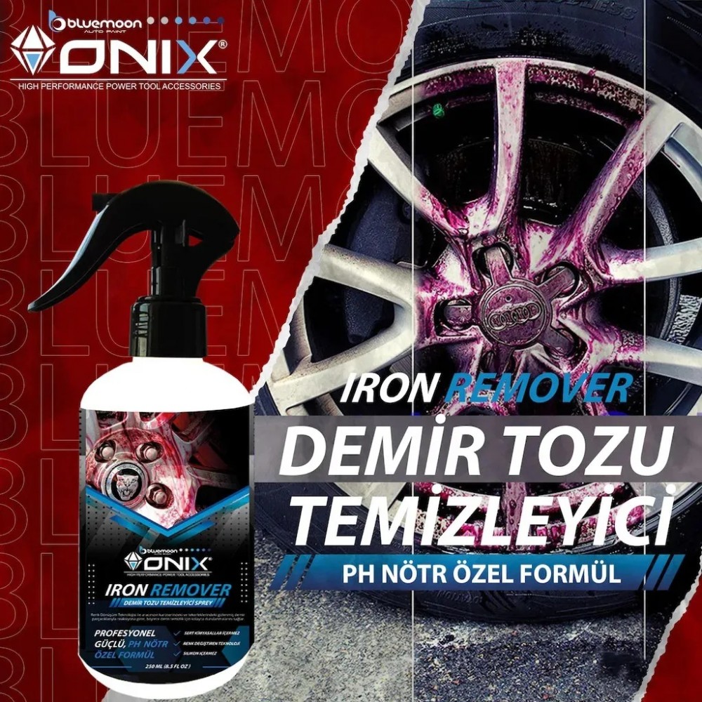 Bluemoon Iron Remover Demir Tozu Jant Temizleyici Sprey 250 ML