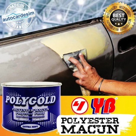 YB PolyGold Extra Soft Çelik GA Galvaniz Polyester Sarı Macun 2.700 KG