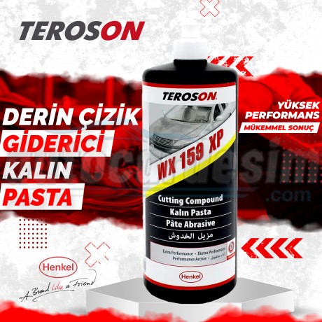 Henkel Teroson WX 159 XP Kalın Çizik Çıkarıcı Silikonsuz Toz Bırakmayan Kalın Pasta 1 Litre