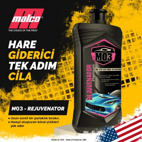 Malco M03 - Rejuvenator Hare Giderici Tek Adım Özel Cila 946 ML