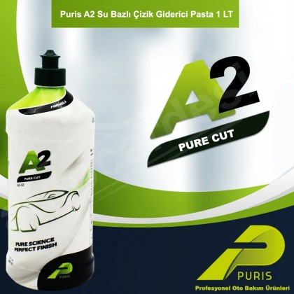 Puris A2 Compound Pure Cut Su Bazlı Silikonsuz Çizik Çıkarıcı Kalın Pasta 1 LT 