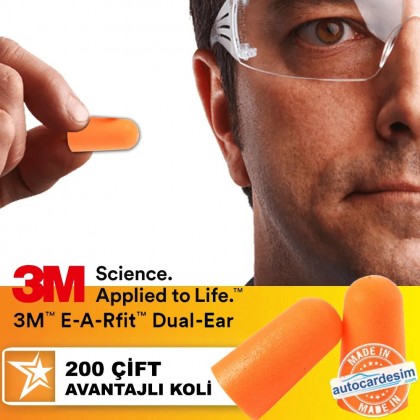 3M Ses ve Gürültü Kesici Kulak İçi Kulaklık Tıpa Tip Tıkaç