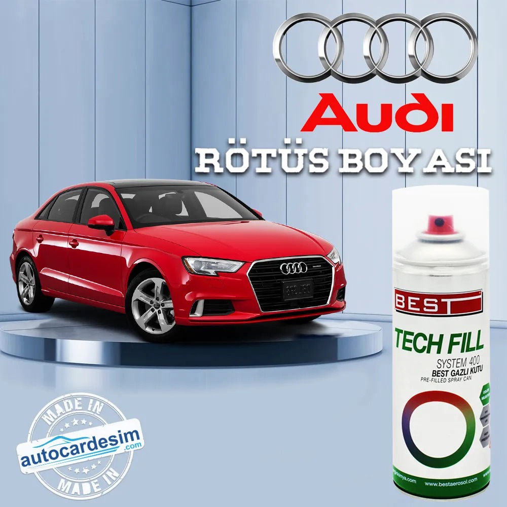 Audi LY9C İbiş Beyazı Sprey Rötüş Boyası 400 ML