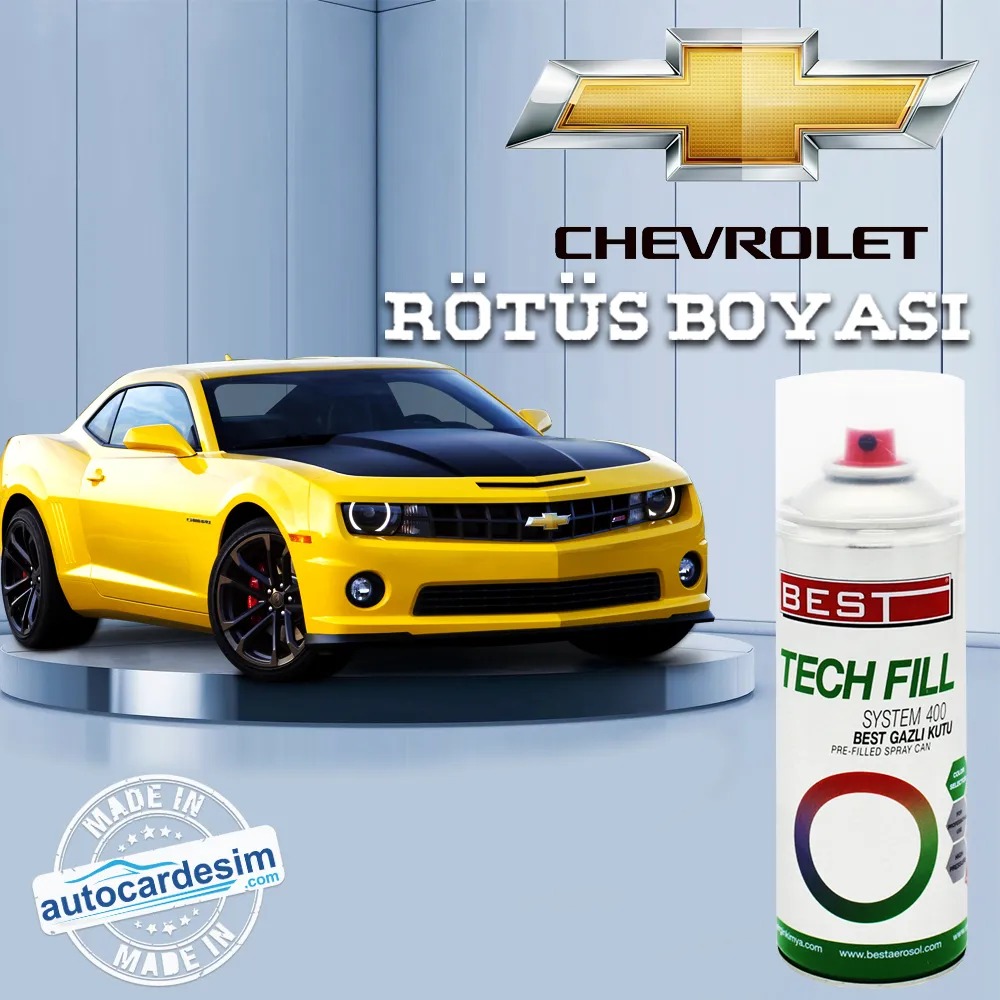 Chevrolet 92U Polyester Gümüş Sprey Rötuş Boyası 400 ML