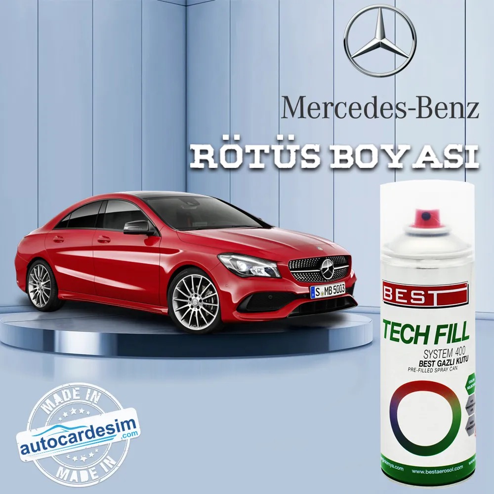 Mercedes 9010 Parlak Beyaz Sprey Rötuş Boyası 400 ML