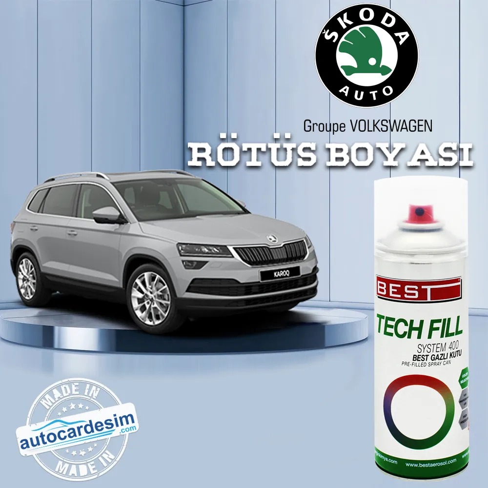 Skoda 1061 Kuğu Beyaz Sprey Rötuş Boyası 400 ML