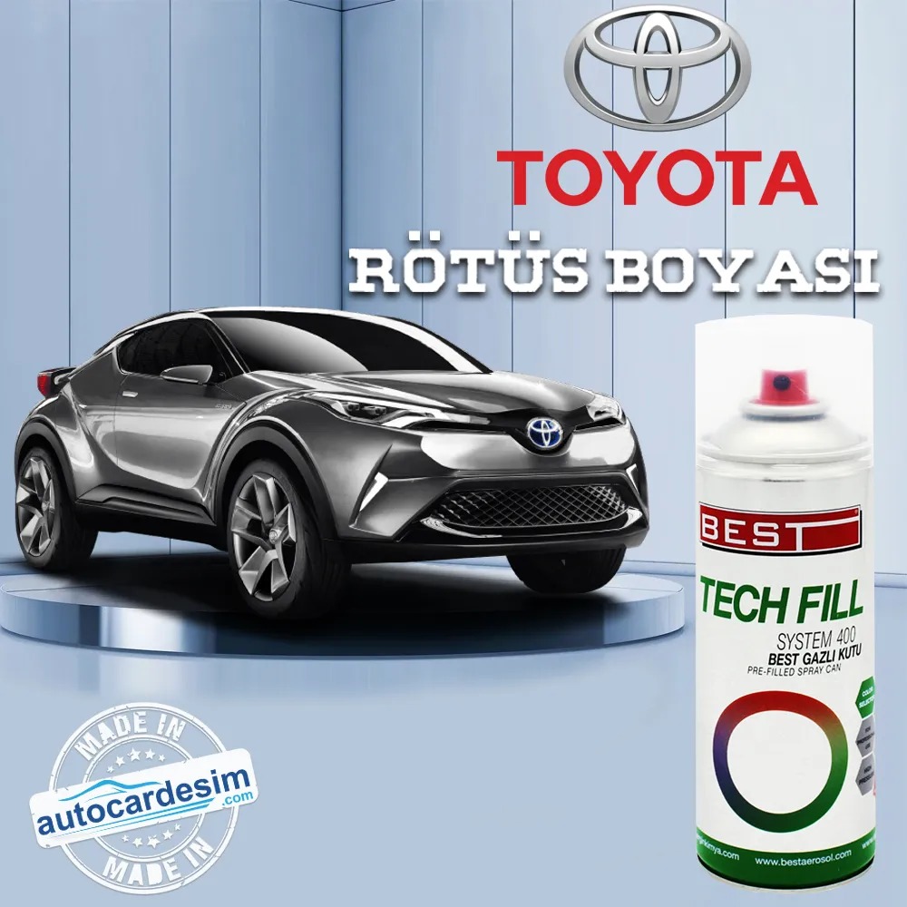 Toyota 209 Siyah Sprey Rötuş Boyası 400 ML