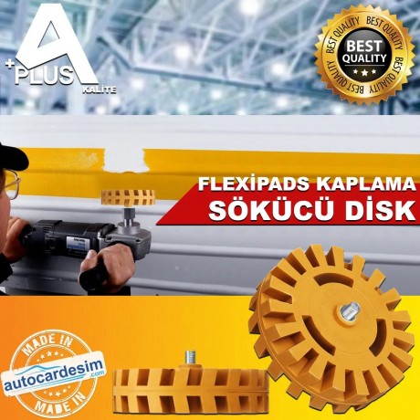 Flexipads Yapışkan Oto Folyo Kaplama Sökücü Dişli Disk