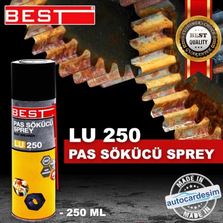 Best LU 250 Yüksek Performanslı Pas Sökücü Temizleme Spreyi 250 ML