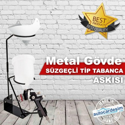 Metal Gövde Süzgeçli Profosyonel Tabancası Askısı