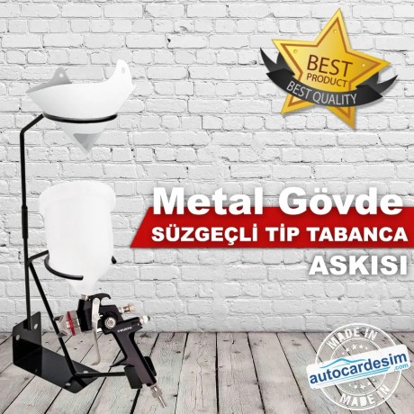 Metal Gövde Süzgeçli Profosyonel Tabancası Askısı