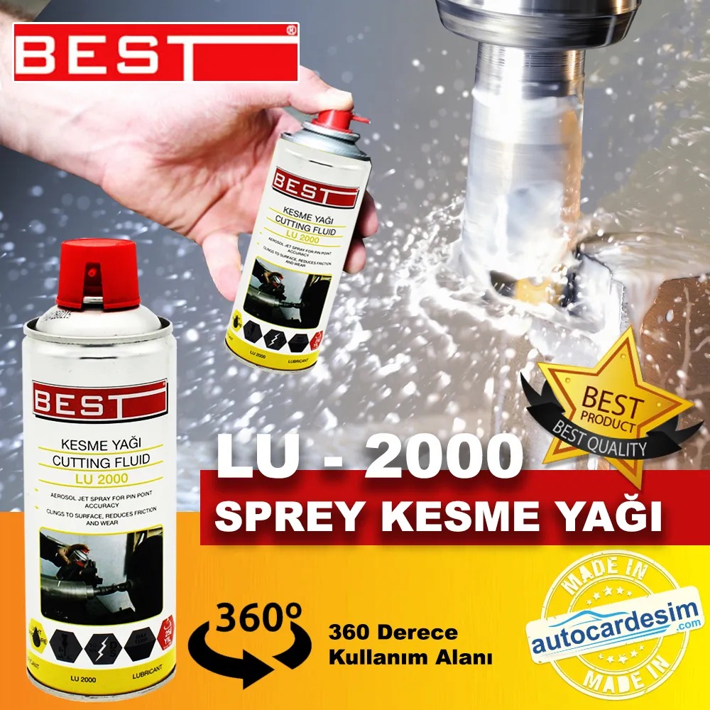 Best LU 2000 Sprey Kesme Yağı 400 ML