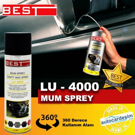 Best LU 4000 Rust - Anti-Corrosion Wax Spray 500 ML