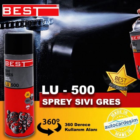 Best LU 500 Pas Önleyici Sprey Sıvı Gres 500 ML