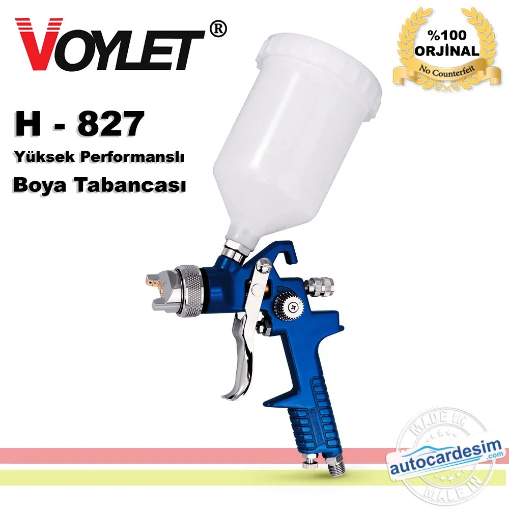 Voylet Top Warehouse Professional Paint Gun H - 827 1.3 MM Voylet Top Warehouse Professional Paint Gun H - 827 1.3 MM