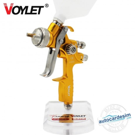 Voylet LS30 Madalyon Sarısı Üstten Depolu Profesyonel Boya Tabancası 1.3 MM