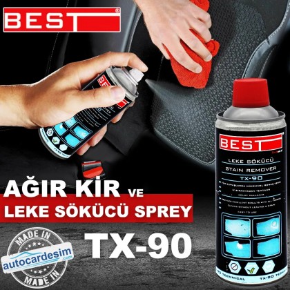 Best TX-90 Araç İçi Koltuk Döşeme Tavan Leke Sökücü