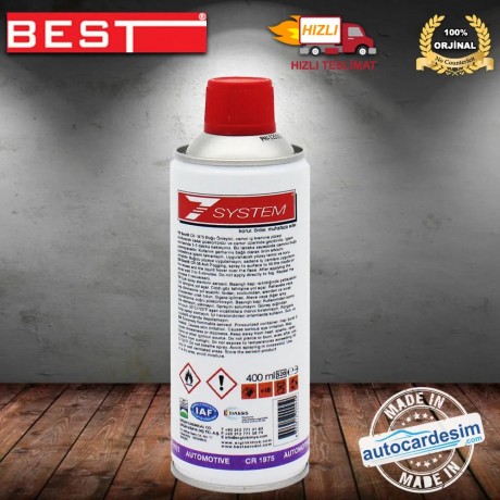 Best CR-1975 Kask - Otomobil Cam Buğu Önleyici Sprey 400 ML