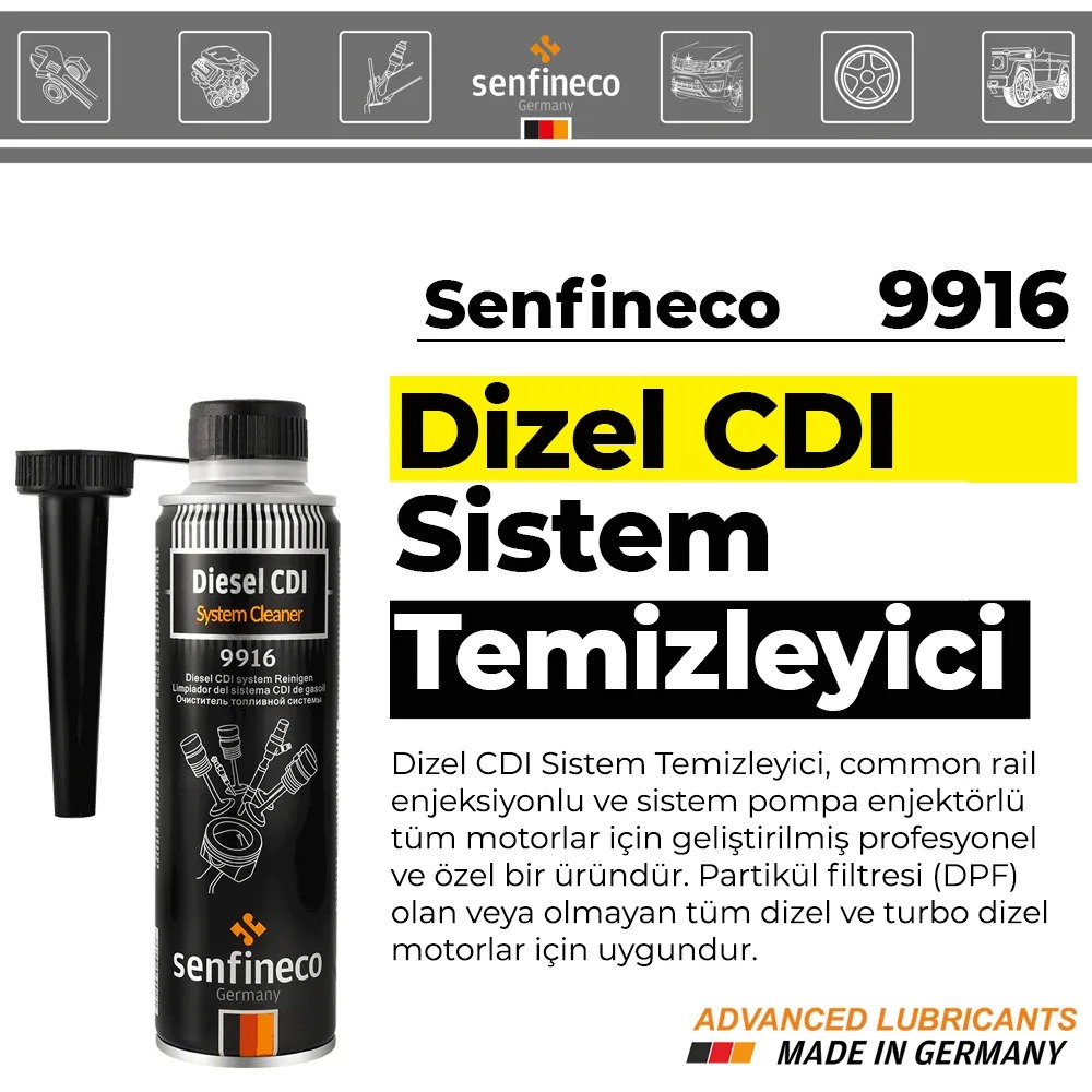 Senfineco 9916 Dizel CDI Sistem Temizleyici 300 ML.