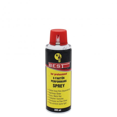 Best 6 Faktör Yağlayıcı Pas Önleyici Performans Spreyi 200 ML