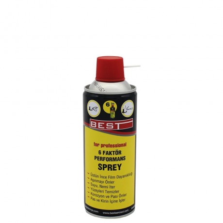 Best 6 Faktör Yağlayıcı Pas Önleyici Performans Spreyi 400 ML